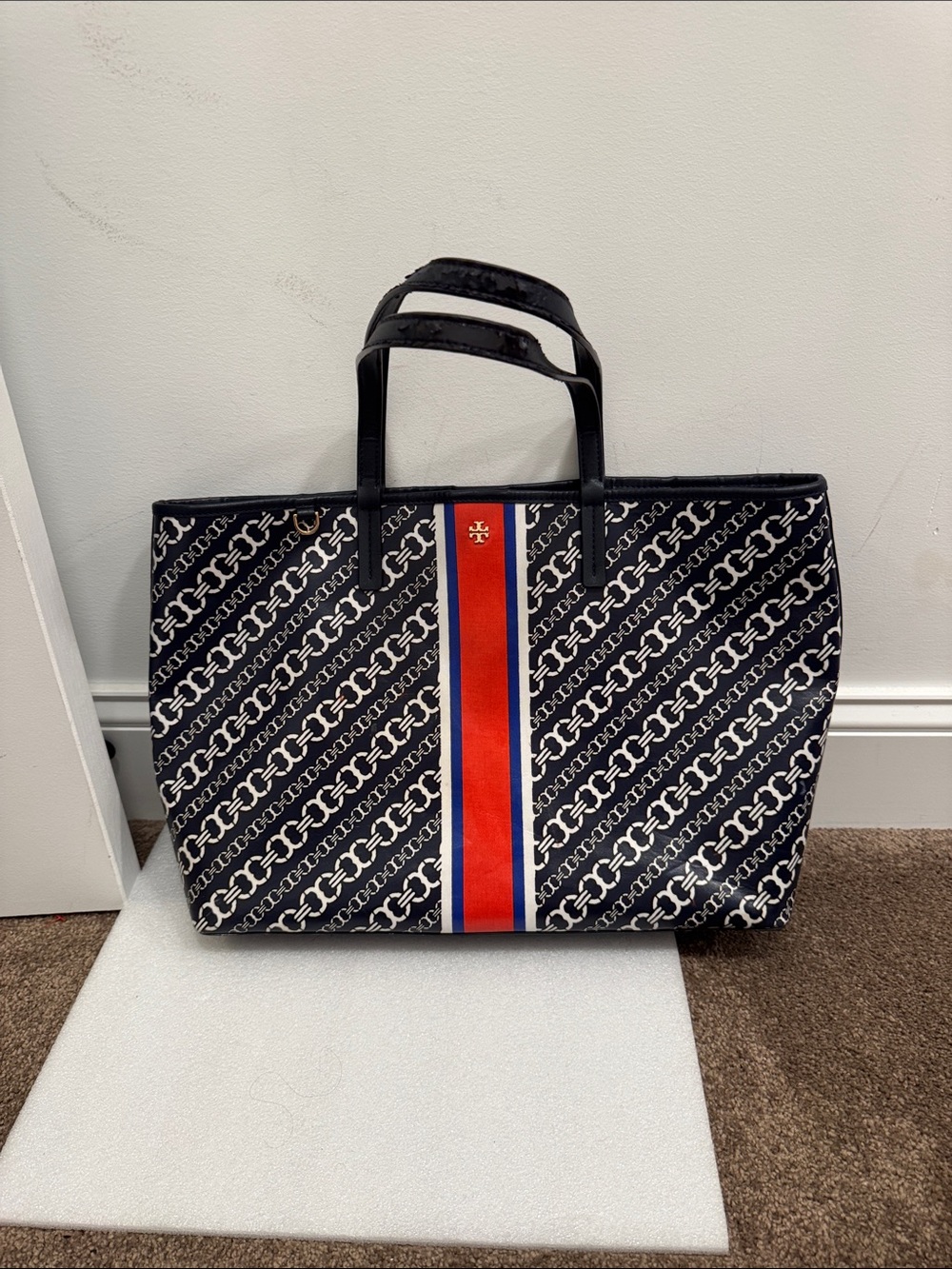 Tory Burch Gemini tote shoulder bag purse